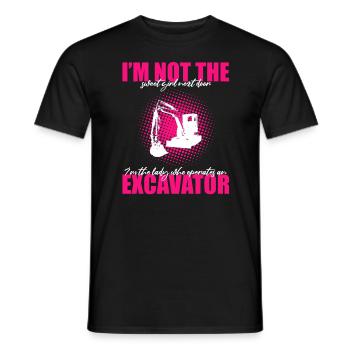 Baggerführer für Bagger und Sandbagger - Männer T-Shirt - Schwarz - Vorne - AI Model Male 178 light (178cm)