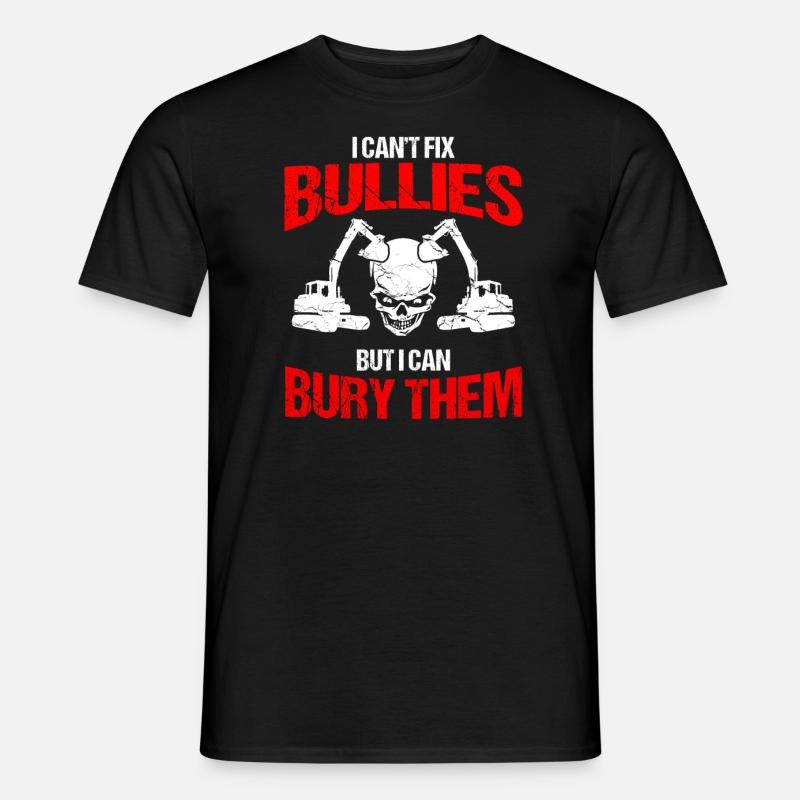 Bagger Design für Baggerfahrer - Männer T-Shirt - Schwarz