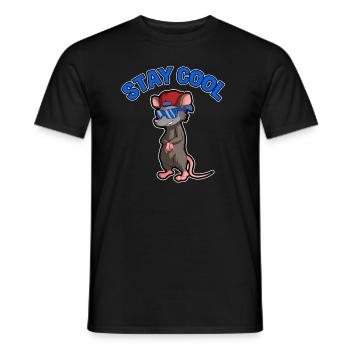 Conception d’opossum pour les amateurs d’opossum et d’opossum - T-shirt homme - noir - Devant - AI Model Male 178 light (178cm)