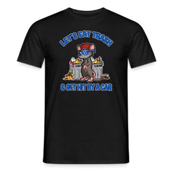 Opossum Design für Possum Fans und Opossum Fans - Männer T-Shirt - Schwarz - Vorne - AI Model Male 178 light (178cm)
