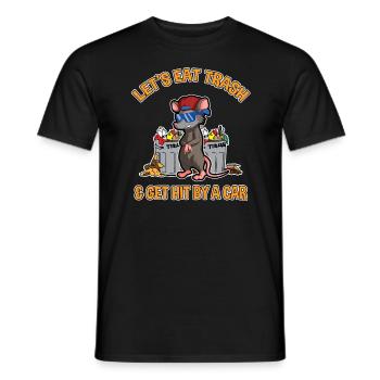 Possum Design für Opossum Liebhaber und Possum - Männer T-Shirt - Schwarz - Vorne - AI Model Male 178 light (178cm)