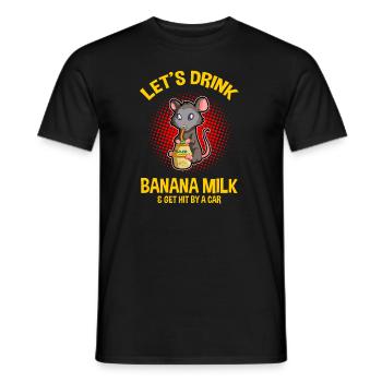 Opossum Spruch für Tierliebhaber und Possum - Männer T-Shirt - Schwarz - Vorne - AI Model Male 178 light (178cm)