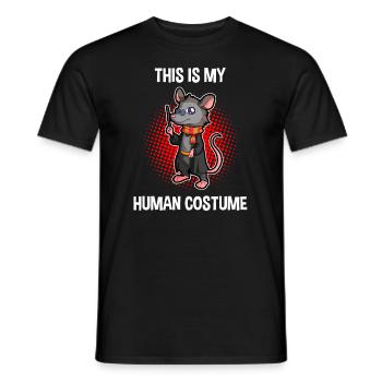 Opossum Design für Possum Fans und Opossum Fans - Männer T-Shirt - Schwarz - Vorne - AI Model Male 178 light (178cm)