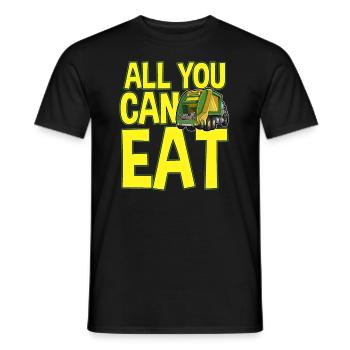 Opossum saying for animal lovers and possum - Men's T-Shirt - black - Front - AI Model Male 178 light (178cm)