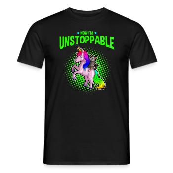 Opossum saying for animal lovers and possum - Men's T-Shirt - black - Front - AI Model Male 178 light (178cm)