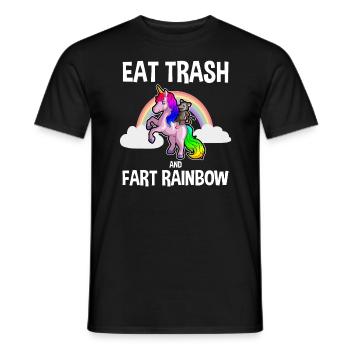 Opossum saying for animal lovers and possum - Men's T-Shirt - black - Front - AI Model Male 178 light (178cm)