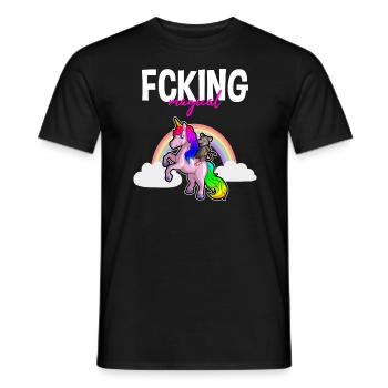 Opossum Design für Possum Fans und Opossum Fans - Männer T-Shirt - Schwarz - Vorne - AI Model Male 178 light (178cm)