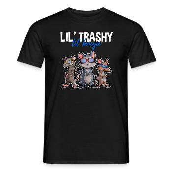 Possum design for opossum lovers and possum - Men's T-Shirt - black - Front - AI Model Male 178 light (178cm)