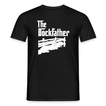 Conception de plongée à quai pour le saut de chien et le chien de quai - T-shirt homme - noir - Devant - AI Model Male 178 light (178cm)