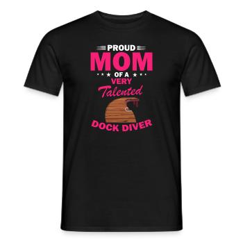 Sports nautiques pour chiens et sports nautiques pour chiens - T-shirt homme - noir - Devant - AI Model Male 178 light (178cm)