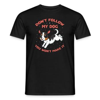 Sports nautiques pour chiens et sports nautiques pour chiens - T-shirt homme - noir - Devant - AI Model Male 178 light (178cm)