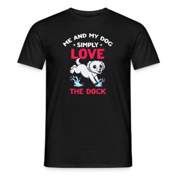 Sports nautiques pour chiens et sports nautiques pour chiens - T-shirt homme - noir - Devant - AI Model Male 178 light (178cm)