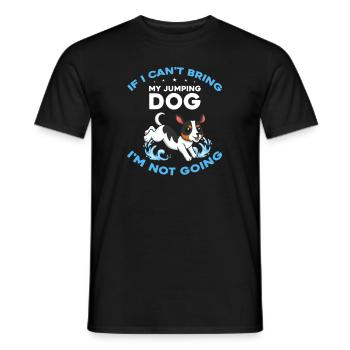 Sports nautiques pour chiens et sports nautiques pour chiens - T-shirt homme - noir - Devant - AI Model Male 178 light (178cm)