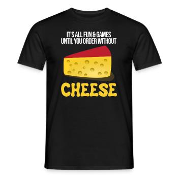 Design de charcuterie pour les fromagers - T-shirt homme - noir - Devant - AI Model Male 178 light (178cm)