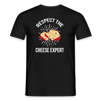 Charcuterie design for cheesemakers - Men's T-Shirt - black - Front - AI Model Male 178 light (178cm)