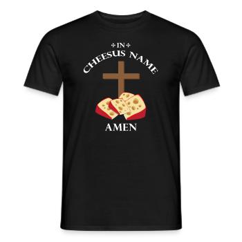 Charcuterie design for cheesemakers - Men's T-Shirt - black - Front - AI Model Male 178 light (178cm)
