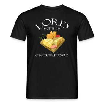 Charcuterie design for cheesemakers - Men's T-Shirt - black - Front - AI Model Male 178 light (178cm)