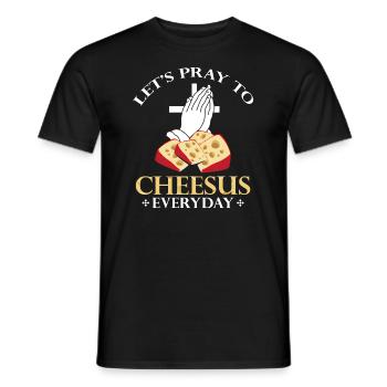 Charcuterie design for cheesemakers - Men's T-Shirt - black - Front - AI Model Male 178 light (178cm)