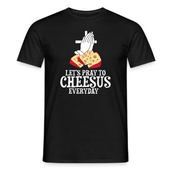 Gouda fumé design et Gouda gourmet - T-shirt homme - noir - Devant - AI Model Male 178 light (178cm)