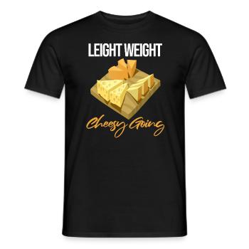 Gouda lovers for smoked Gouda - Men's T-Shirt - black - Front - AI Model Male 178 light (178cm)