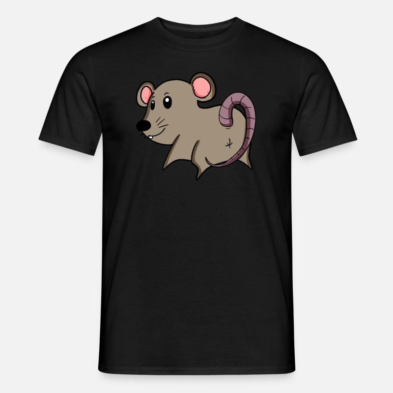 Mus bakifrån - Musrumpa - Musröv - T-shirt herr - svart