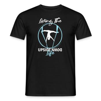 Cirque de soie aérien pour les artistes de soie aérienne - T-shirt homme - noir - Devant - AI Model Male 178 light (178cm)
