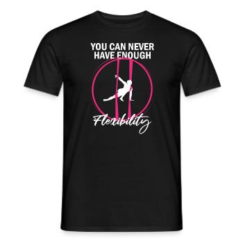 Aerial Silks for Aerial Yoga and Aerial Gymnastics - Men's T-Shirt - black - Front - AI Model Male 178 light (178cm)