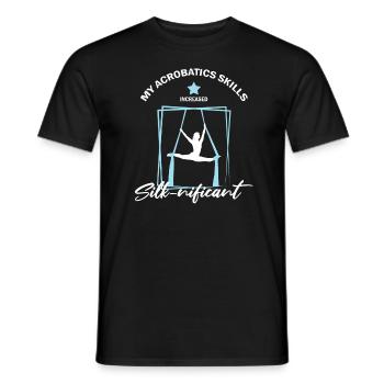 Aerial Silk Circus for Aerial Silk Performers - Men's T-Shirt - black - Front - AI Model Male 178 light (178cm)