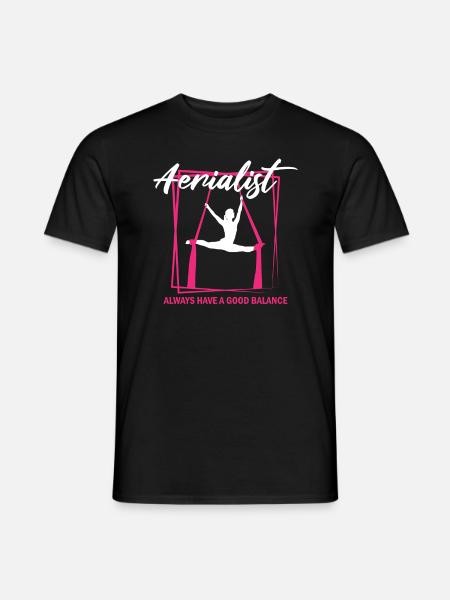 Aerial Silk Circus for Aerial Silk Performers - Men's T-Shirt - black