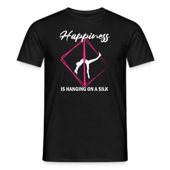 Aerial Silk Circus for Aerial Silk Performers - Men's T-Shirt - black - Front - AI Model Male 178 light (178cm)