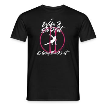 Aerial Silk Circus for Aerial Silk Performers - Men's T-Shirt - black - Front - AI Model Male 178 light (178cm)