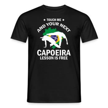 Instruments de capoeira pour la danse brésilienne - T-shirt homme - noir - Devant - AI Model Male 178 light (178cm)