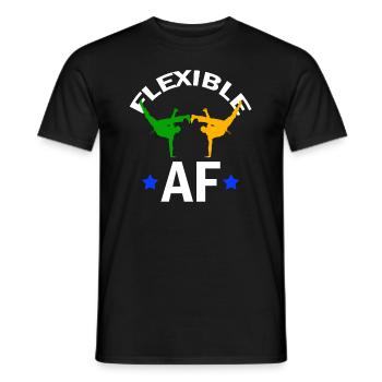 Ginga Capoeira pour les arts martiaux brésiliens - T-shirt homme - noir - Devant - AI Model Male 178 light (178cm)