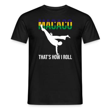 Capoeira for Mixed Martial Arts and Kickboxing - Men's T-Shirt - black - Front - AI Model Male 178 light (178cm)