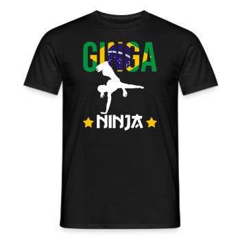 Capoeira Athletic pour la danse afro-brésilienne - T-shirt homme - noir - Devant - AI Model Male 178 light (178cm)