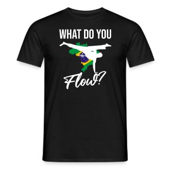 Capoeira Athletic pour la danse afro-brésilienne - T-shirt homme - noir - Devant - AI Model Male 178 light (178cm)
