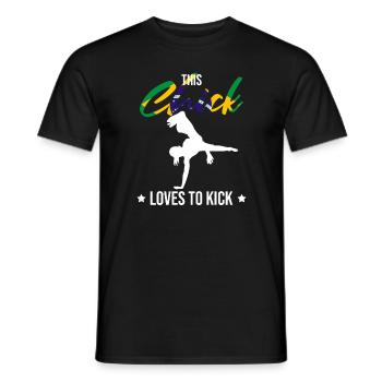 Danse brésilienne pour le kickboxing - T-shirt homme - noir - Devant - AI Model Male 178 light (178cm)