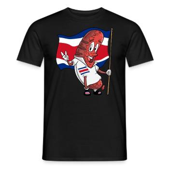 Porc costaricain Bratwurst - T-shirt homme - noir - Devant - AI Model Male 178 light (178cm)