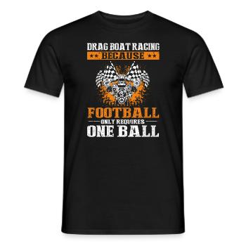 Conception de bateaux de dragster pour les plaisanciers de course - T-shirt homme - noir - Devant - AI Model Male 178 light (178cm)