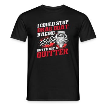 Conception de bateaux de course pour les courses de dragsters - T-shirt homme - noir - Devant - AI Model Male 178 light (178cm)