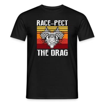 Conception de bateaux de dragster pour les plaisanciers de course - T-shirt homme - noir - Devant - AI Model Male 178 light (178cm)