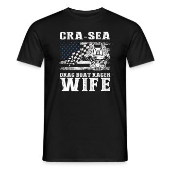 Speedboat Racing Design for Racing Boaters - Men's T-Shirt - black - Front - AI Model Male 178 light (178cm)