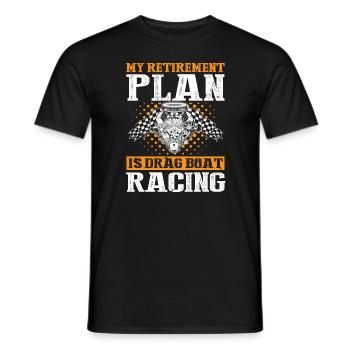 Speedboat Racing Design for Racing Boaters - Men's T-Shirt - black - Front - AI Model Male 178 light (178cm)