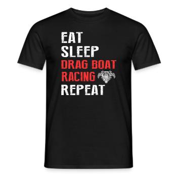 Speedboat Racing Design for Racing Boaters - Men's T-Shirt - black - Front - AI Model Male 178 light (178cm)