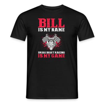 Speedboat Racing Design for Racing Boaters - Men's T-Shirt - black - Front - AI Model Male 178 light (178cm)