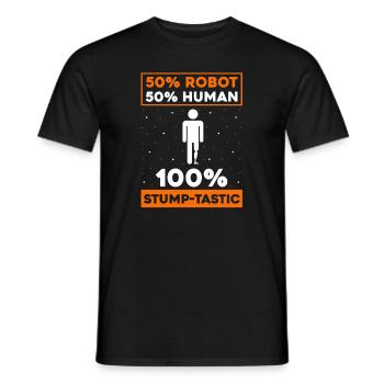 Beinprothesendesign und Beinprothesen - Männer T-Shirt - Schwarz - Vorne - AI Model Male 178 light (178cm)