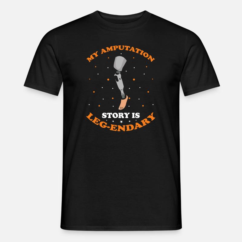 Conception de prothèses de jambe et prothèses de jambe - T-shirt homme - noir