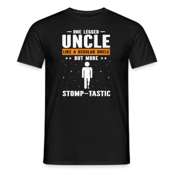 Artificial leg design for leg prostheses - Men's T-Shirt - black - Front - AI Model Male 178 light (178cm)