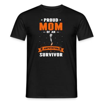 Beinprothesendesign und Beinprothesen - Männer T-Shirt - Schwarz - Vorne - AI Model Male 178 light (178cm)