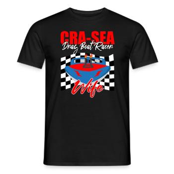 Conception de bateaux de course pour les courses de dragsters - T-shirt homme - noir - Devant - AI Model Male 178 light (178cm)